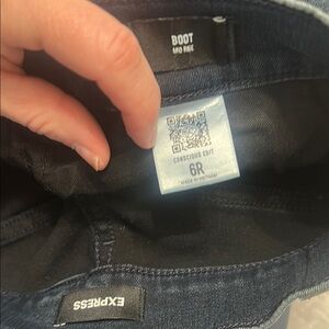 Express Women's Bootcut Jeans - Dark Blue